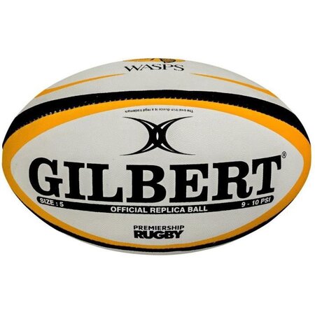 GILBERT Ballon de rugby Replica Wasps T4
