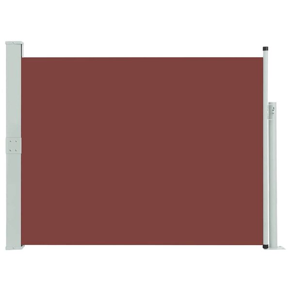vidaXL Auvent latéral rétractable de patio 140x500 cm Marron