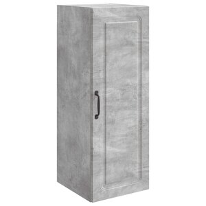 vidaXL Armoire Murale Gris béton 33 x 34 5 x 90 cm Bois d'ingénierie