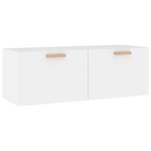 vidaXL Armoire murale Blanc 100x36 5x35 cm Bois d'ingénierie