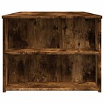 vidaXL Table basse chêne fumé 102x55x42 cm bois d'ingénierie