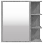 vidaXL Armoire à miroir de salle de bain Sonoma gris 62 5x20 5x64 cm