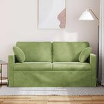 vidaXL Canapé Vert clair 158 x 78 x 80 cm Velours