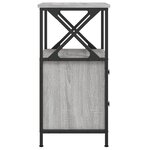 vidaXL Table de chevet sonoma gris 34x35 5x70 cm bois d'ingénierie