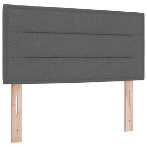 vidaXL Tête de lit Autre avec tête de lit Gris foncé 100 cm tissu