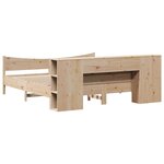 vidaXL Cadre de lit sans matelas 200x200 cm bois massif de pin