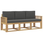 vidaXL Ensemble de canapés d'extérieur 3 Pièces
