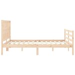 vidaXL Cadre de lit sans matelas 160x200 cm bois massif