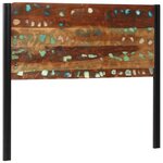 vidaXL Tête de lit 120 cm bois massif récupéré et fer