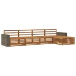 vidaXL Ensemble de canapés d'extérieur 5 pc Naturel