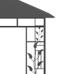 vidaXL Belvédère avec moustiquaire 3x3x2 73 m Anthracite 180 g/m²