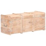 vidaXL Coffre de rangement 90x40x40 cm bois d'acacia solide
