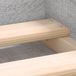 vidaXL Cadre de lit sonoma gris 75x190 cm petit simple