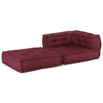 vidaXL Canapé modulaire marron 70x70x54 tissu