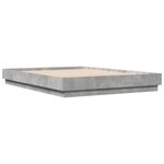 vidaXL Cadre de lit sans matelas gris béton 150x200 cm