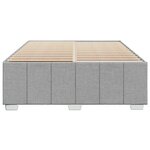 vidaXL Cadre de lit sans matelas gris clair 140x190 cm tissu