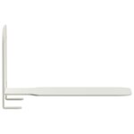 vidaXL Étagère flottante avec étagère 4 Pièces Blanc 6 x 10 8 x 6 6 cm