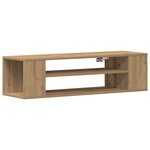 Meuble TV mural vidaXL en chêne artisanal 100x30x26 5 cm en bois d'ingénierie