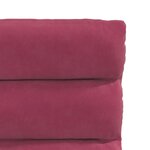 vidaXL Chaises à manger lot de 4 Rouge bordeaux Velours