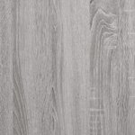 vidaXL Cadre de lit sans matelas sonoma gris 140x200 cm