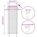 vidaXL Store plissé rose 50x150 cm largeur du tissu 49 4 cm polyester