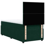 vidaXL Sommier à lattes de lit avec matelas Vert foncé 90x200 cm