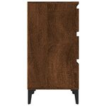 vidaXL Table de chevet chêne marron 40x35x70 cm bois d'ingénierie