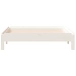 vidaXL Lit empilable Blanc 90x190 cm Bois de pin massif
