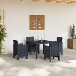 vidaXL Table de jardin pour repas Anthracite 100 x 100 x 73 cm