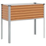 vidaXL Cache-pot de jardin Marron Clair 100 5 x 40 5 x 90 cm