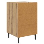 vidaXL Cabinet de chevet avec tiroir Chêne artisanal 40 x 40 x 66 cm