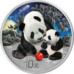 Pièce de monnaie en Argent 10 Yuan g 30 Millésime 2024 CHINA PANDA