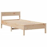 vidaXL Cadre de lit sans matelas 90x190 cm bois de pin massif
