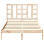 vidaXL Cadre de lit sans matelas 120x200 cm bois massif