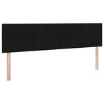 vidaXL Lit de Rangement avec matelas Noir 160 x 200 cm Velours