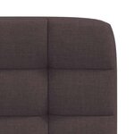 vidaXL Chaises à manger lot de 6 marron foncé tissu