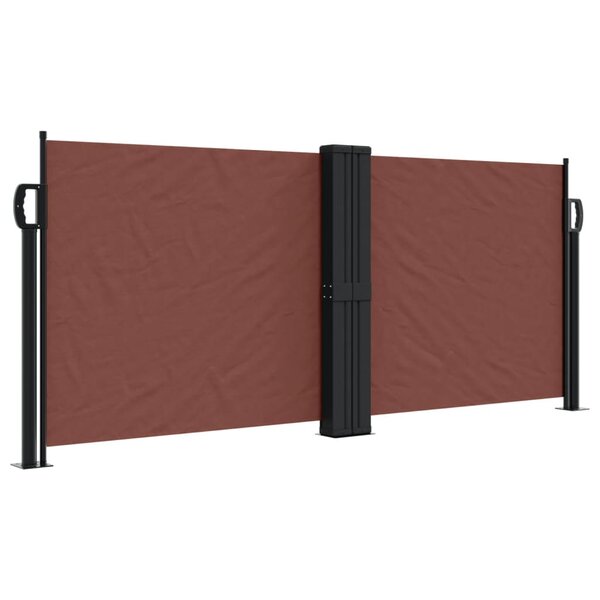 vidaXL Auvent latéral rétractable marron 100x600 cm