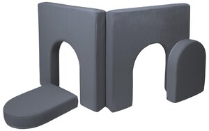 Module complémentaire pour canapé modulable en mousse anthracite