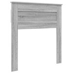 vidaXL Lit de Rangement Gris Sonoma 90 x 190 cm Bois d'ingénierie