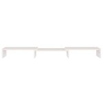vidaXL Support de moniteur Blanc 80x24x10 5 cm Bois de pin solide
