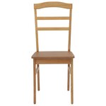 vidaXL Chaise de salle à manger 2 Pièces Naturel
