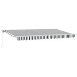 vidaXL Cadre d'auvent Anthracite et blanc 400 x 200 cm