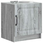vidaXL Cabinet de chevet Sonoma gris 43 x 34 5 x 47 cm
