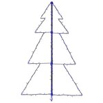 vidaXL Arbre de Noël cône 160 LED d'intérieur/d'extérieur 78x120 cm
