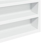vidaXL Armoire à vitrine blanc 80x8 5x58 cm bois d'ingénierie