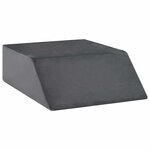 vidaXL Coussin pour les jambes Uni Gris 63 x 52 x 19 cm