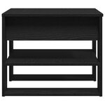 vidaXL Table basse Chêne noir 55 5 x 55 x 45 cm Bois d'ingénierie