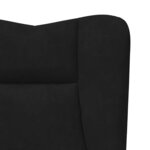 vidaXL Fauteuil relaxant Noir 63 x 67 x 94 cm Velours