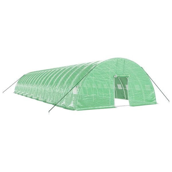 vidaXL Serre avec cadre en acier vert 108 m² 18x6x2 85 m
