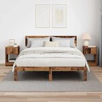 vidaXL Table d'appoint 2 Pièces Bois ancien 30 5 x 30 x 45 cm